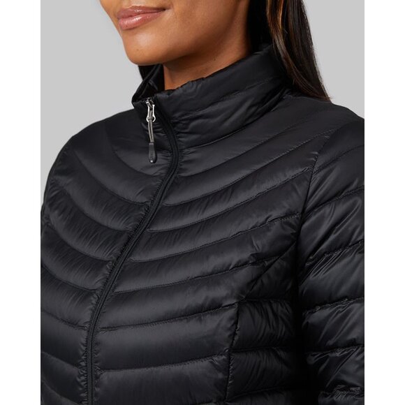 Women's Lightweight Nylon Packable Down Jacket Zip Pockets Water-Resistant Small - Picture 6 of 7